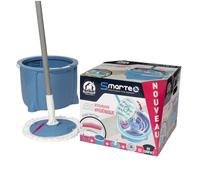 ELEPHANT Kit Nettoyage Smarteo - Plumeau Platine Décoré avec Peigne Grattant et Essorage Hygiénique - Solution Compacte et Facile - 1 Unité - 0,3 kg