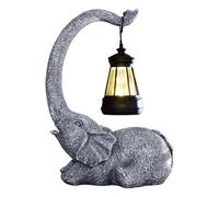 Éléphant Lampe torche solaire pour extérieur - Statue d'éléphant de jardin, lumière solaire « éléphant de la sculpture extérieure » | Ornement de figurines d'animaux domestiques, 14 x 9 x 19 cm