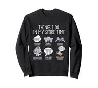 Elephant Lover Femme Safari Zoo Éléphant d'Afrique Sweatshirt