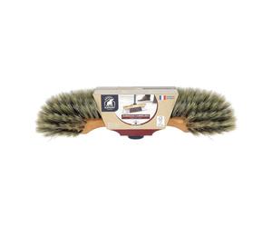 ÉLÉPHANT Maison - Balai Demi-tête Soie Origine - Fibres Naturelles Souples et Nerveuses - Monture en Hêtre Solide et Esthétique - Idéal Pour Sols en Relief - Haute Qualité - Fabriqué en France