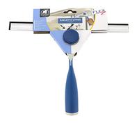 ÉLÉPHANT MAISON - Raclette FlexS - Pour Le Nettoyage Des Vitres - Lame Ajustable En Élastomère - Tête Flexible - Résultat Sans Traces - Blanc & Bleu - Haute Qualité - Fabriqué en France