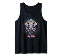 Éléphant Mandala Boho Yoga Spirituel Coloré Esthétique Art Débardeur