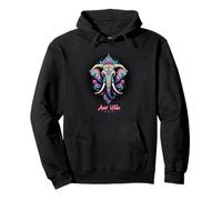 Éléphant Mandala Boho Yoga Spirituel Coloré Esthétique Art Sweat à Capuche