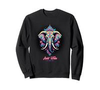 Éléphant Mandala Boho Yoga Spirituel Coloré Esthétique Art Sweatshirt
