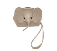 Elephant Money Exchange-Elephant Money Exchanges For Women, Petits Portefeuilles | Échanges d'argent du titulaire de la carte de crédit pour femmes, coque de cartes PU avec fermeture éclair, Gris