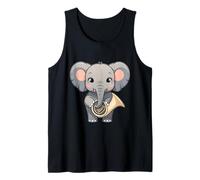 Éléphant Musicien Illustration Animale Débardeur