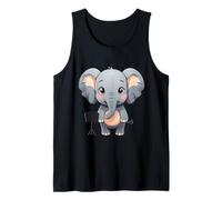 Éléphant Musique Illustration Animale Débardeur
