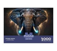 Éléphant Nébuleuse Puzzle 1000 Pièces Puzzle pour Adultes Papier Puzzle en Famille Détente Loisir Cadeau 70x50cm/1000pcs
