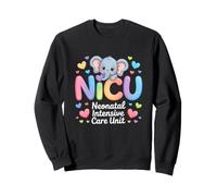 Elephant Nurse NICU Team RN Unité de Soins intensifs néonatals Sweatshirt