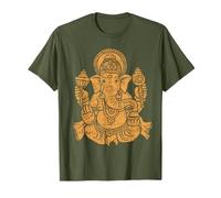 Éléphant Om Yoga Ganesh Indien Dieu Ganesh Chaturthi Asiatique T-Shirt