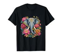 Éléphant orné de Fleurs de Lotus Mandala Boho T-Shirt