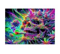 Éléphant Papillon Vague 1000 Pièces Mini Puzzle pour Adultes Difficile | 38x26cm Papier Décoration Salon Coupe Précise Cadeau Ami Détente