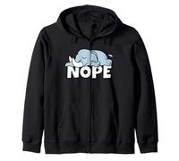 Éléphant Paresseux Nope Not Today Big Five Afrique Paresse Sweat à Capuche