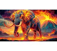 éléphant Puzzle 1000 pièces Educa Cadeau Unique Décoration Intérieure Jeu éduchatif Challenge Toy pour Adultes & Enfants des 14 Ans 75x50cm/1000pcs