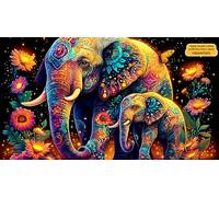éléphant Puzzle 1000 pièces Educa Cadeau Unique Décoration Intérieure Jeu éduchatif Challenge Toy pour Adultes & Enfants des 14 Ans 38x26cm/1000pcs