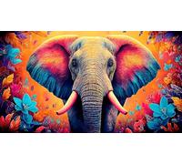 éléphant Puzzle 1000 pièces Educa Divertissement créatif De l'art Décoration Jeu éduchatif Challenge Toy pour Adultes & Enfants des 14 Ans 38x52cm/1000pcs
