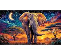 éléphant Puzzle 1000 pièces Educa Divertissement créatif De l'art Décoration Jeu éduchatif Challenge Toy pour Adultes et Enfants à partir de 12 Ans 38x26cm/1000pcs