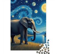 éléphant Puzzle 1000 Pièces Educa Jouet en Bois Cadeau Unique Décoration Intérieure Jeu Éduchatif Challenge Toy Adultes Et Enfants À Partir De 14 Ans 1000pcs (75x50cm)