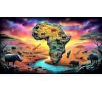 éléphant Puzzle 1000 pièces Educa Jouet en Bois Divertissement créatif De l'art Décoration Jeu éducatif Challenge Toy pour Adultes et Enfants à partir de 14 Ans éléphant38x26cm/1000pcs