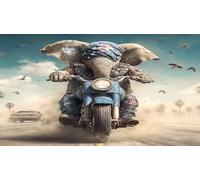 éléphant Puzzle 1000 pièces Educa Jouet en Bois Divertissement créatif De l'art Décoration Jeu éduchatif Challenge Toy pour Adultes et Enfants à partir de 14 Ans 75x50cm/1000pcs