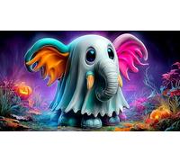 éléphant Puzzle 1000 pièces Educa Jouet en Bois Divertissement créatif Décoration Intérieure Jeu éducatif Challenge Toy pour Adultes & Enfants des 14 Ans éléphant75x50cm/1000pcs