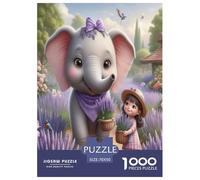 éléphant Puzzle 1000 Pièces Educa Jouet en Bois Jeu D'Intelligence Décoration Intérieure Jeu Éduchatif Challenge Toy Adultes & Enfants des 14 Ans 70x50cm/1000pcs