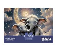éléphant Puzzle 1000 Pièces Jeu Cadeau Unique Animaux puissants Puzzle À Faire Soi-même pour Décoration D'intérieur,Cadeaux Adultes Et Enfants À Partir De 14 Ans70x50cm/1000pcs