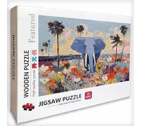 éLéPhant Puzzle 2000 Pièces Adultes, Graffiti Puzzle Bois 99x70cm, Adultes Jeu éducatif Défi énigme avec Une Boîte d'emballage Exquise, Jeu Relaxant Détente Collection, pour Decoration Chambre, 5-1495