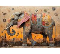 Éléphant Puzzle 3000 Pieces Adultes Couleur Puzzles Classiques Panorama Bois Difficile Impossible Geant Jigsaw Jeu éducatif Défi Jouet pour Enfants et Adulte dès 14 Ans Cadeau Homme Femme P-376
