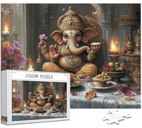 Éléphant Puzzle 6000 Pièces Adultes, DIY Puzzle Inde Couleur Puzzles, Jigsaw Jeu éducatif effrayant, Ddifficile pour Adultes avec Emballage Cadeau for Decoration Chambre Murale, Cadeau Homme, Model372