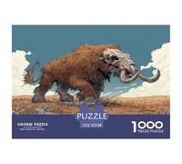 ÉléphAnt Puzzle Cadeau - Faune Sauvage 1000 Pièces Puzzles: Défi Amusant pour Les Adultes, Jeux ÉduChatifs Et Décoration De La Maison Puzzles 52x38cm/1000pcs