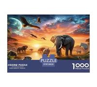 Éléphant Puzzle De 1000 Pièces : pour Les Familles Nombreuses, Un Jeu Qui Rassemble Tout Le Monde
