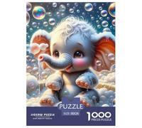 éléphant Puzzle Élégant Adapté Aux Soirées Paisibles, Construit Autour De Pet pour Offrir Un Défi Mesuré Et Une Expérience Relaxante Durable 38x26cm/1000pcs