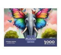Éléphant Puzzles 1000 Pièces pour Adultes sur Le Thème De Classique Difficile Et Stimulant Parfait Les Amateurs Art 70x50cm/1000pcs