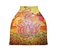 Éléphant Royal Vintage Housse de Canopée pour Poussette,Siège de Voiture pour Bébé Dais Siège Auto Couverture D'Allaitement Pare-Soleil Respirant Extensible pour Bébé