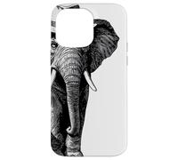 Éléphant Safari Amusant avec Valise Voyage Coque pour iPhone 14 Pro Max