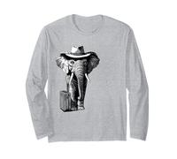 Éléphant Safari Amusant avec Valise Voyage Manche Longue