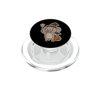 Éléphant Sorcier avec Baguette étoile Citrouille PopSockets PopGrip pour MagSafe