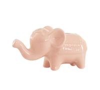 Elephant Statue - Ceramic Desktop Ornament, Good Luck Elephant Figurine, Elegant Glossy Finish for Positive Energy and Harmony, Animal Sculpture Decor, Home Accent Figurine for Living Room, Family