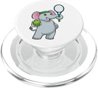 Elephant Tennis Raquette de Tennis Sport PopSockets PopGrip pour MagSafe