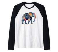 Éléphant Trompe Afrique Safari Sauvage Douceur D'éléphant Manche Raglan