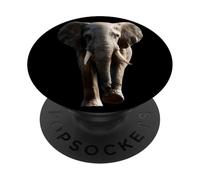 Éléphant Trompe Afrique Safari Sauvage Douceur D'éléphant PopSockets PopGrip Adhésif