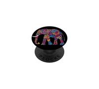 Éléphant Trompe Afrique Safari Sauvage Douceur D'éléphant PopSockets PopGrip Adhésif