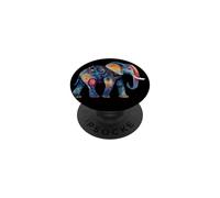 Éléphant Trompe Afrique Safari Sauvage Douceur D'éléphant PopSockets PopGrip Adhésif