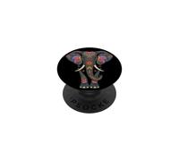 Éléphant Trompe Afrique Safari Sauvage Douceur D'éléphant PopSockets PopGrip Adhésif