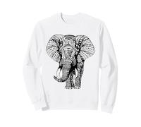 Éléphant Trompe Afrique Safari Sauvage Douceur D'éléphant Sweatshirt