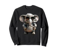 Éléphant Trompe Afrique Safari Sauvage Douceur D'éléphant Sweatshirt