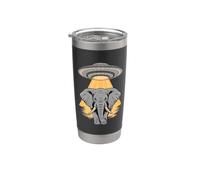 Éléphant Ufo Enlèvement Conspiracy Theory Alien Gobelet isotherme en acier inoxydable double paroi