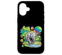 Elephant who plays in the water Coque pour iPhone 16