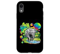 Elephant who plays in the water Coque pour iPhone XR